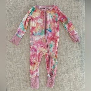 Little sleepies zip pajamas.